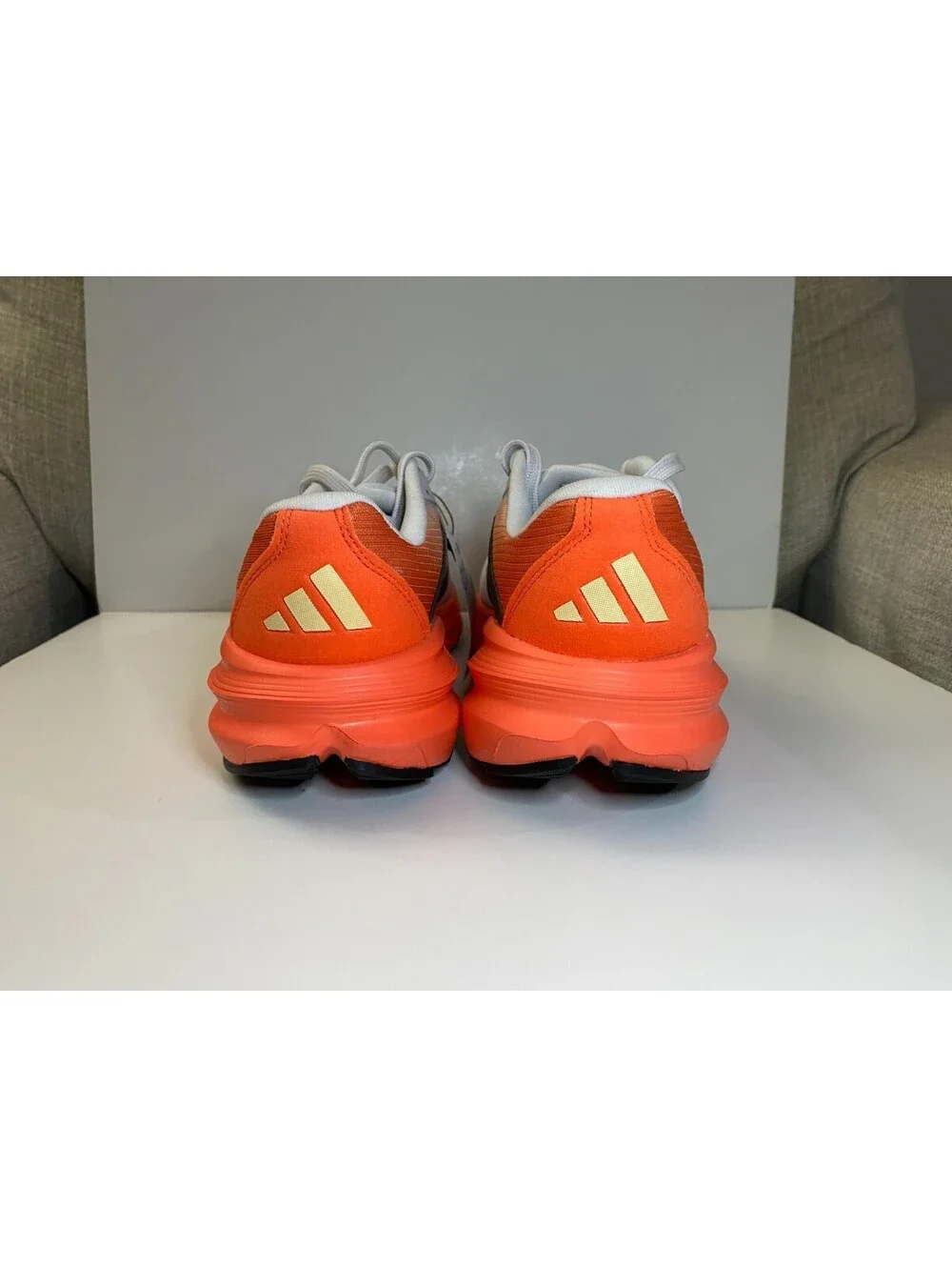 Adidas Questar 3 JQ4380 Mens Sneaker 10.5 Dash Gray Orange Mesh Running Shoes